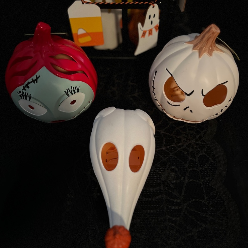 Set of 3Disney NMBC lantern heads - Jack, Sally & Zero - Picture 3 of 6